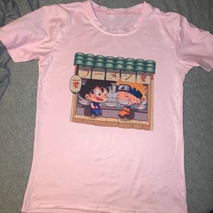 Naruto and Goku ramen t-shirt